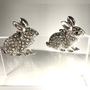 Rhinestone Bunny Charms